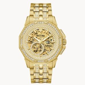 Bulova Gold Tone men’s Automatic Watch -OCTAVA / NEW